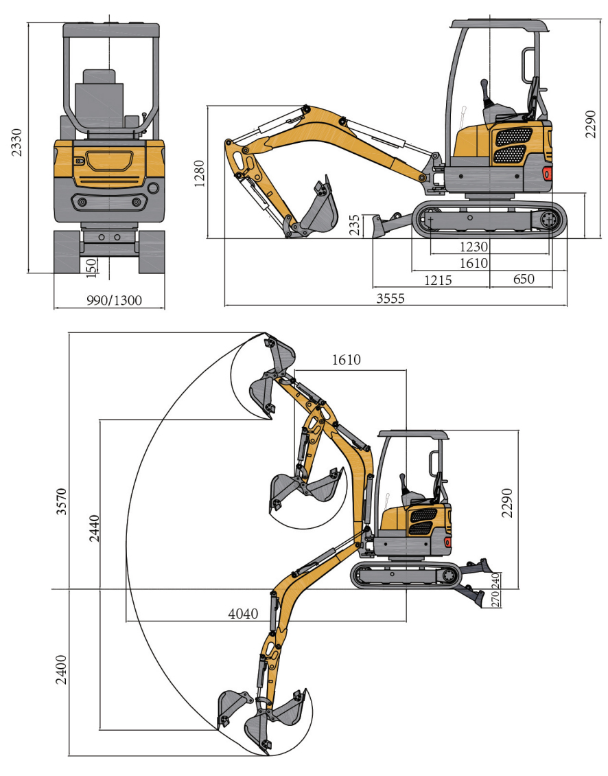 SH20 Miniexcavadora