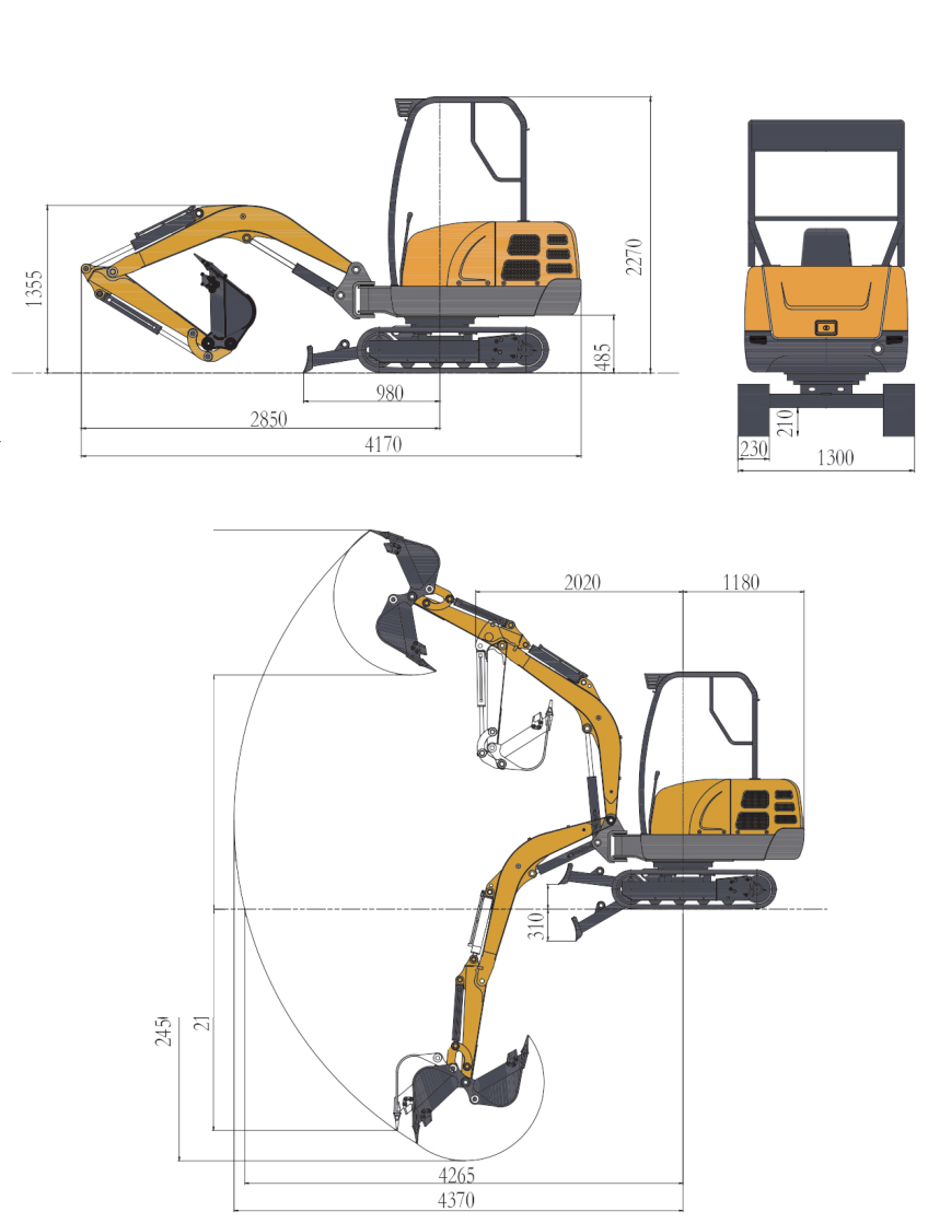SH25B Miniexcavadora
