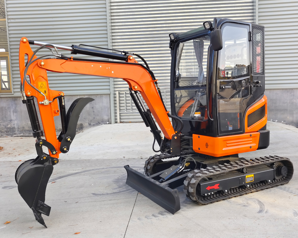 Miniexcavadora sobre orugas de 3 toneladas